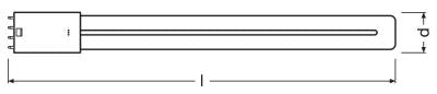 LED Essence Long - Retrofit for Ralux, RL-LONG36 840/2G11 HF ~ 36W PL-L LEd Replacements RADIUM - Easy Control Gear