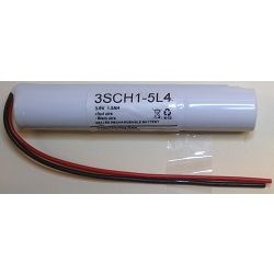 3SCH1-5L4  3.6V 1600MAH  SUB C Emergency Battery Ni-CD EB1 Emergency Batteries Easy Control Gear - Easy Control Gear