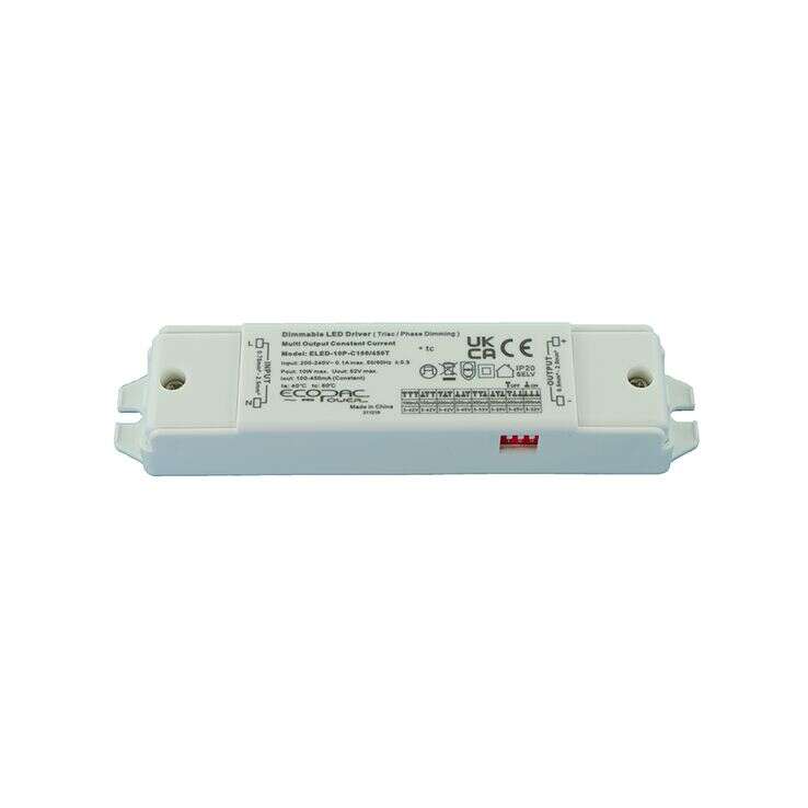 ELED-10P-C100-450T Series Constant Current LED Drivers 4.2–10W Mains Dimmable LED Drivers Ecopac Power - Easy Control Gear
