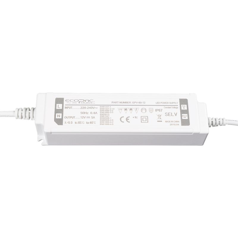 EPV-60-12 IP67 Regular LED Driver 60W 12V Easy Control Gear - Easy Control Gear