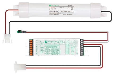 Liteplan HRN/3-K Conversion Kit Supplied with 3 Cell batteries Emergency Inverter Modules LitePlan - Easy Control Gear