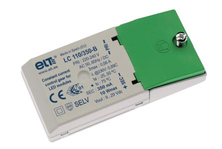 ELT LC110/350-B - LED Driver, Constant Current, Non Dimmable 3-10w 350ma Non-Dimmable LED Drivers ELT - Easy Control Gear