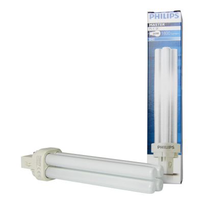 Philips PL-C 4 Pin compact fluorescent Box Quantity (10s ) 4000K 10W13W18W26W PL-C PHILIPS - Easy Control Gear