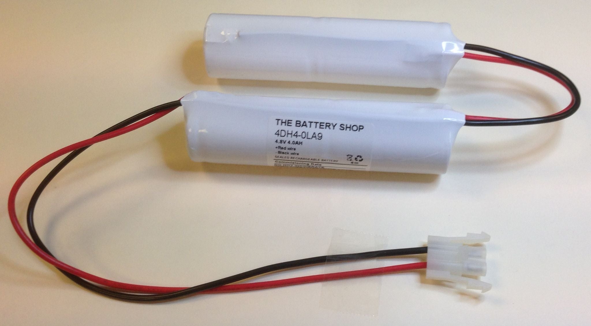 4/4000DHD 4.8v 4.0Ah Emergency Battery Pack B702 4DH4-5L9D D Cell Ni-Cd and Ni-Mh Batteries and Battery Packs easy Control Gear - Easy Control Gear