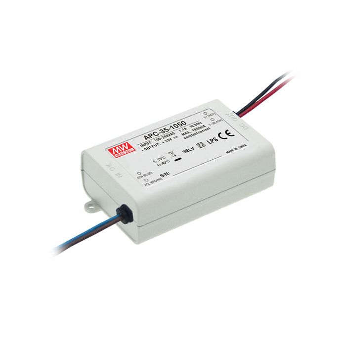 APC-35-500 - Mean Well LED Driver APC-35-500 35W 500mA LED Driver Meanwell - Easy Control Gear
