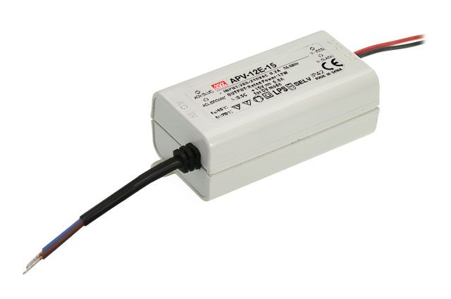 APV-12E-24 - Mean Well LED Driver APV-12E-24 12W 24V LED Driver Meanwell - Easy Control Gear