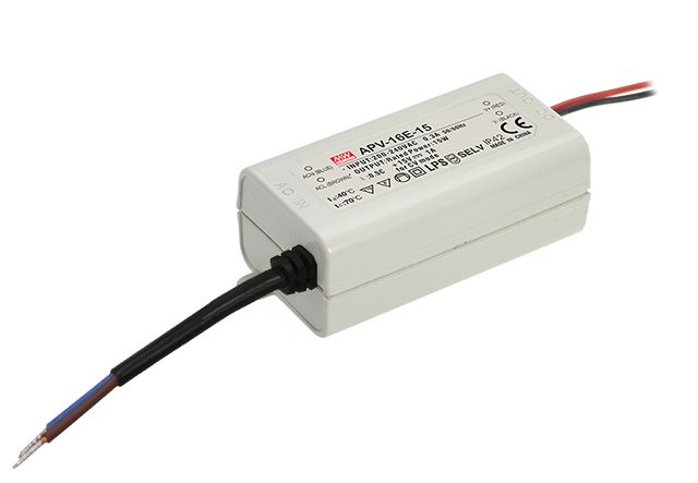 APV-16E-15 - Mean Well LED Driver APV-16E-15 15W 15V LED Driver Meanwell - Easy Control Gear