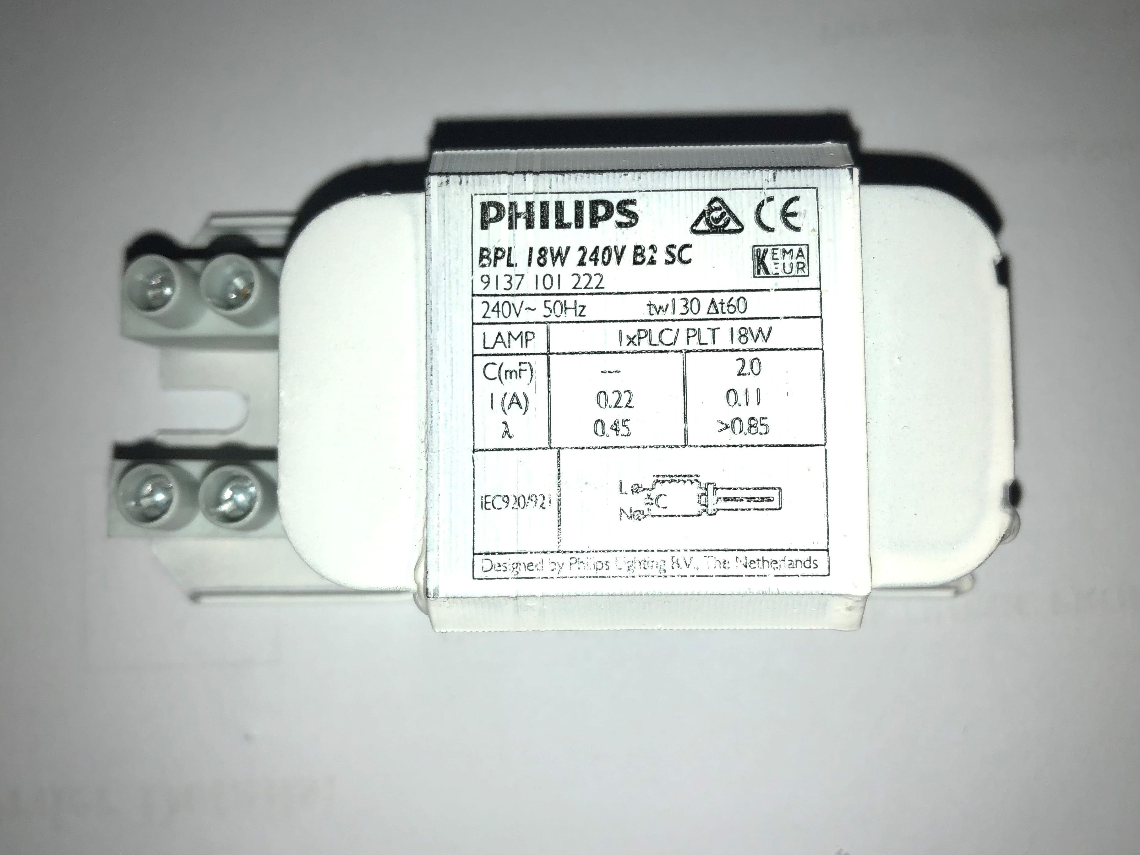 BPL 18W 240V B2 SC Easy Control Gear - Easy Control Gear