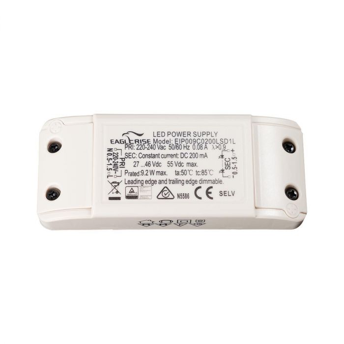 EIP009C0450LSD1L - Eaglerise Constant Current Triac Dimmable LED Driver 9W-450mA LED Driver Easy Control Gear - Easy Control Gear
