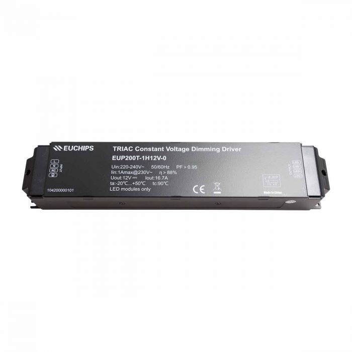 EUP200T-1HV24V-0 - EUCHIPS EUP200T-1HV24V-0 Mains Dimmable LED Driver 200W 24V LED Driver Easy Control Gear - Easy Control Gear