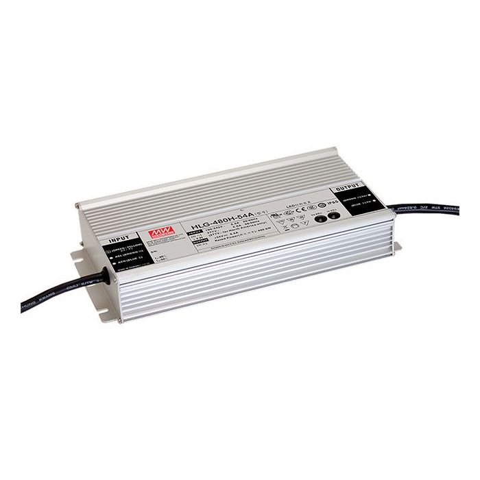 HLG-480H-BS - Mean Well HLG-480HB Series IP67 Rated LED Driver 478.8-480.6W 24-54V LED Driver Meanwell - Easy Control Gear