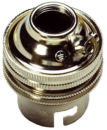 05140 - BC Lampholder ½" Unswitched Bright Nickel - Lampfix - sparks-warehouse