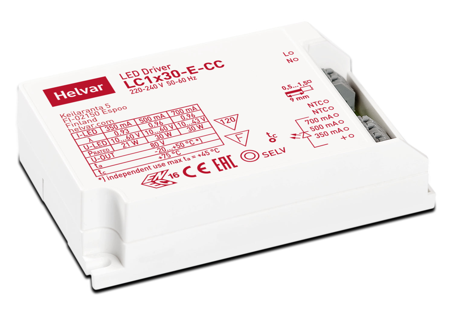 Helvar LC1X30-ECC Easy Control Gear - Easy Control Gear