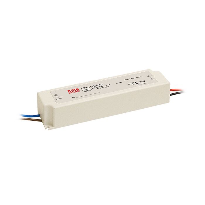 LPV-100-12 - Mean Well LED Driver LPV-100-12 100W 12V LED Driver Meanwell - Easy Control Gear