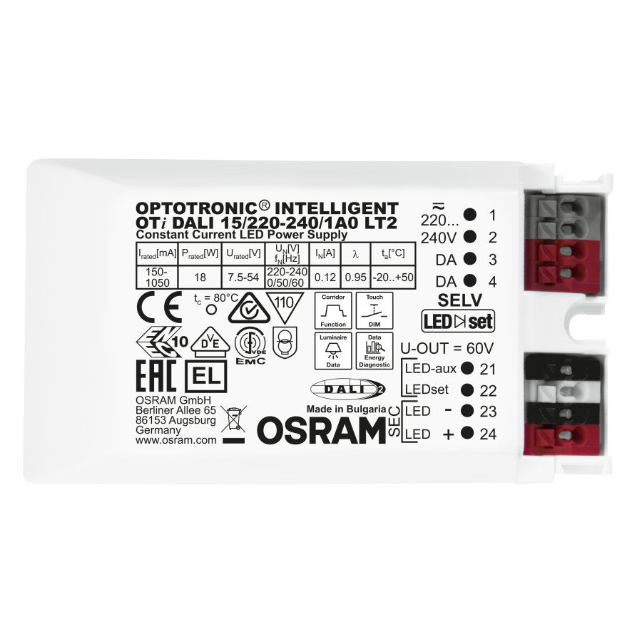 OTi DALI 15/220…240/1A0 LT2 LED Driver Osram - Easy Control Gear