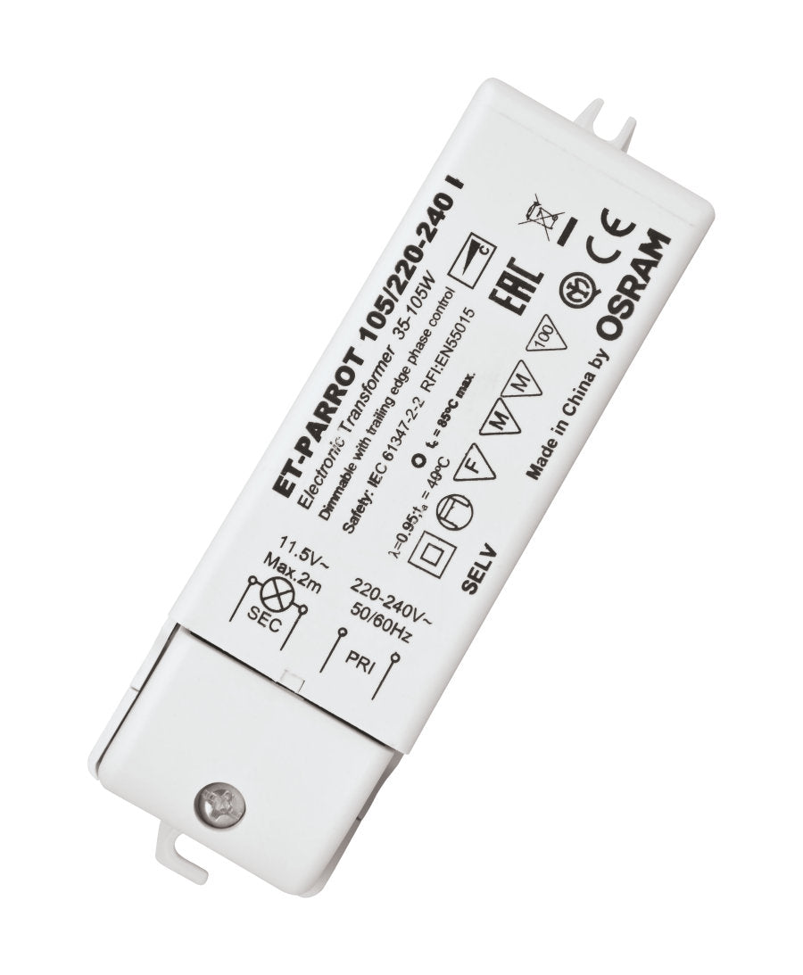 Transformateur ET PARROT 105/220-240V - Protection Surcharge | Pour Éclairage