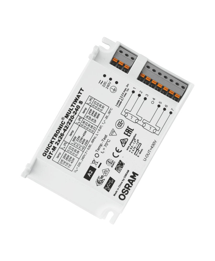 LEDVANCE/OSRAM - QTM22642-OS 2x26-42w Quicktronic 230-240 Multiwatt ECG-OLD SITE LEDVANCE/OSRAM - Easy Control Gear