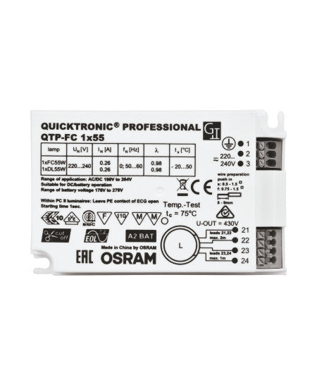 Osram QTP-FC 1x55/230-240 Osram QT Ballasts Osram - Easy Control Gear