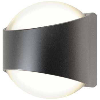Ansell Lighting AMISACU/GR/CW  Misano Curve 11W 4000K IP65 Graphite Up/Down LED Wall Light