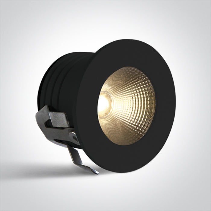 One Light 10103B Mini Spots Aluminium 3W - 35mm Cut-Out