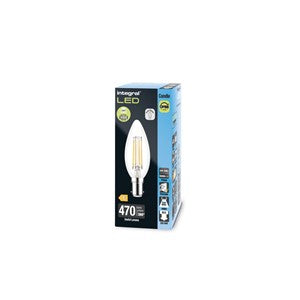OMNI FILAMENT CANDLE BULB B15 470LM 4.2W 4000K DIMMABLE 320 BEAM CLEAR FULL GLASS INTEGRAL