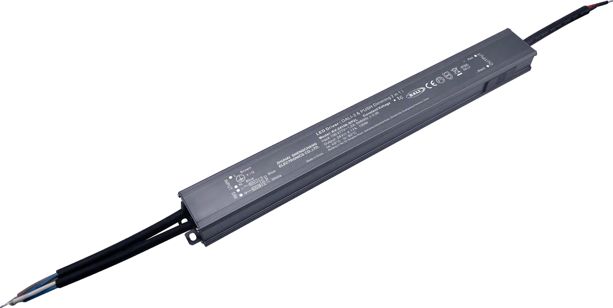 KV-xx100-DP2L 100W DALI-2 DT6 Constant Voltage LED Driver IP66 12/24V