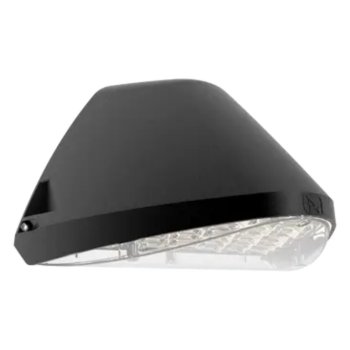 Ansell Lighting AWOLF/BLK/M3/PC  Wolf Multi-Wattage CCT Selectable Black LED Wallpack - Photocell, Emergency