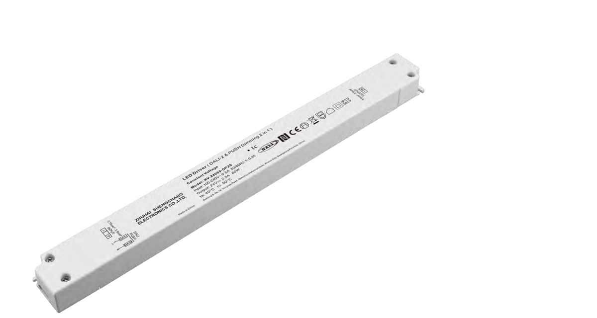 KV-xx060-DP2S 60W DALI-2 DT6 Constant Voltage LED Driver IP20 12/24V