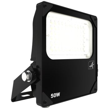 Ansell Lighting AAZLED50/ASY/PC  Aztec 50W 5000K Black Asymmetrical LED Photocell Floodlight