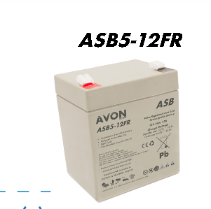 ASB5-12FR 12V 5AH FR AVON VRLA BATTERY FR