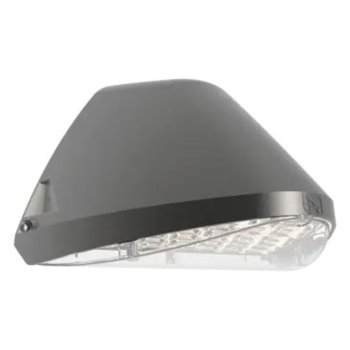 Ansell Lighting AWOLF/SG/DM3/PC  Wolf Multi-Wattage CCT Selectable Silver Grey LED Wallpack - DALI Dimmable, Emergency, Photocell