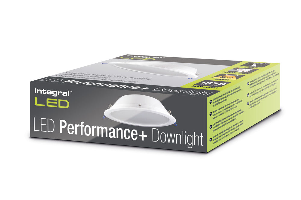 PERFORMANCE+ DOWNLIGHT 245MM CUTOUT 1870LM 22W 3000K NON-DIMM 85LM/W IP20 WHITE