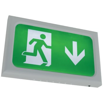 Ansell Lighting AENLED/3M/SG  Encore Silver Grey 2.6W Maintained/Non-Maintained LED Exit Sign