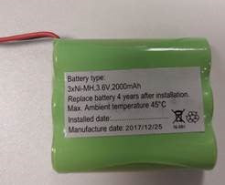 3/1AAM2-3-A-C010F-REV 3.6V 2.3Ah Side by Side Emergency Batteries Easy Control Gear - Easy Control Gear