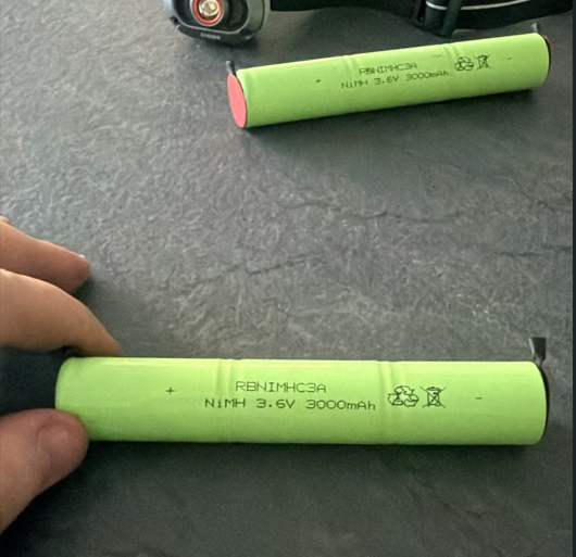 3/1SCM3B-T Sub C  Ni-Mh   3.6V 3Ah ( Suitable replacemetn for  2ah and  2400ma ) Tagged