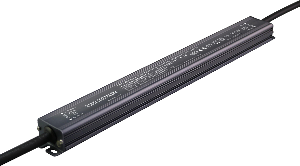 KVF-xx060-TDHL 60W Triac Constant Voltage LED Driver IP66 12/24V