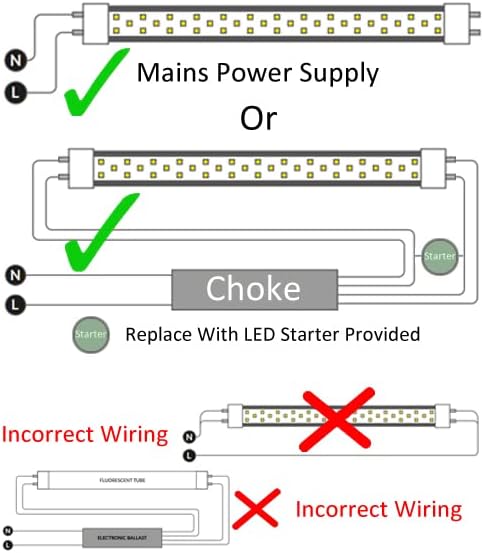 Bright Source 5FT T8 23W CCT LED Straight to Mains