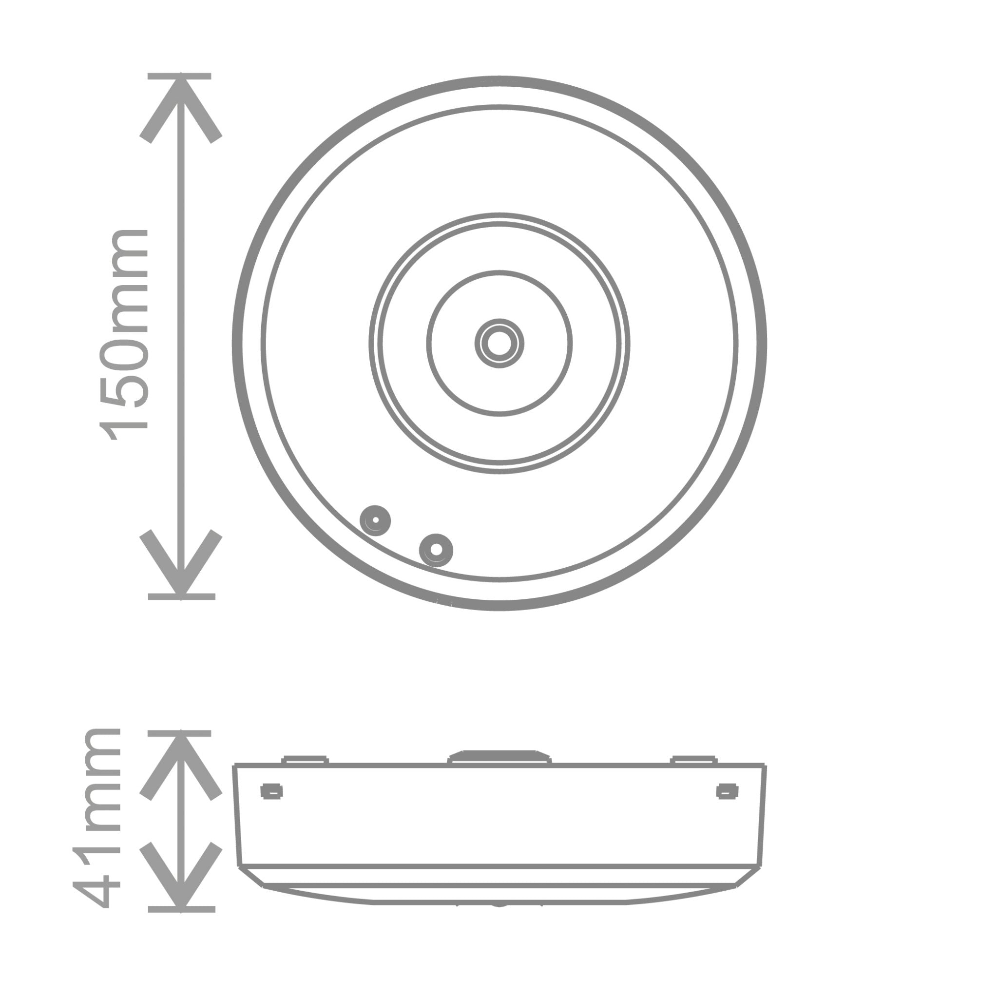 Nitro-surface standard, 3W EME downlight, non-maintained Emergency Lighting KOSNIC - Easy Control Gear