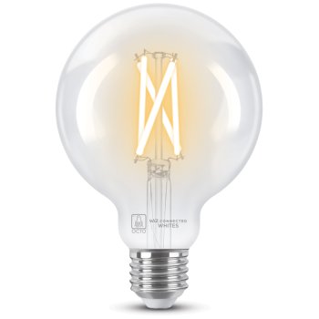 Ansell Lighting AOCTOW/G95/TW/CL/E27  OCTO Smart 7W Tunable White Dimmable E27 G95 Clear LED Filament Bulb