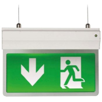 Ansell Lighting AE3LED/L/AD  Double Sided Arrow Down Legend for Eagle LED Exit Sign