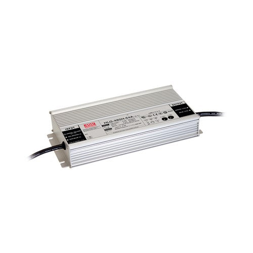 Integral LED Constant Voltage Driver 480W 48Vdc Ip67 3 In 1 Dimming 1-10V  10V Pwm Signal And Resistance 90-305V Input 20W Min Load  - HLG-480H-48B