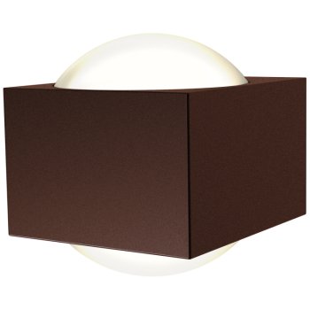 Ansell Lighting AMISASQ/RU/WW  Misano Square 11W 3000K IP65 Rust Up/Down LED Wall Light
