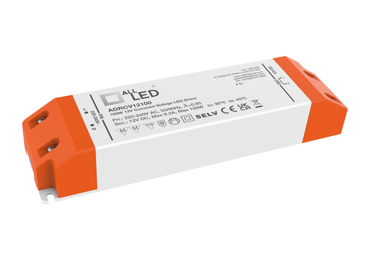 Drive12 12V DC Constant Voltage LED Driver 100W