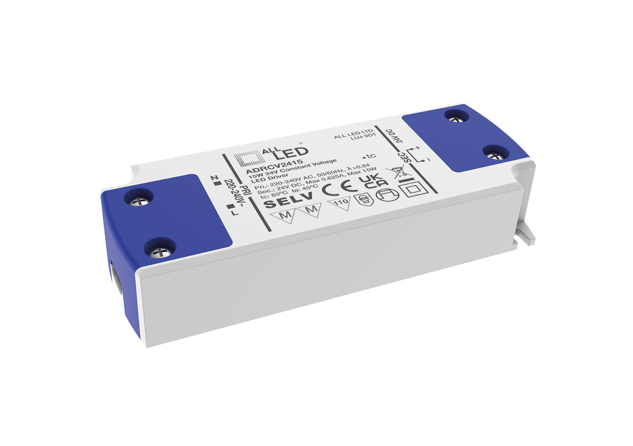 Drive24 24V DC Constant Voltage LED Drivers 15W