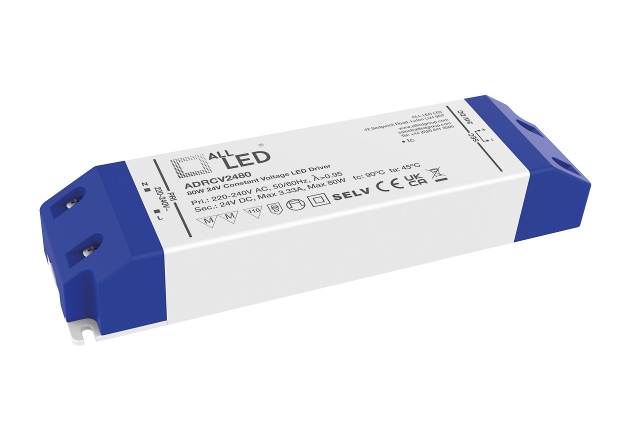 Drive24 24V DC Constant Voltage LED Drivers 80W