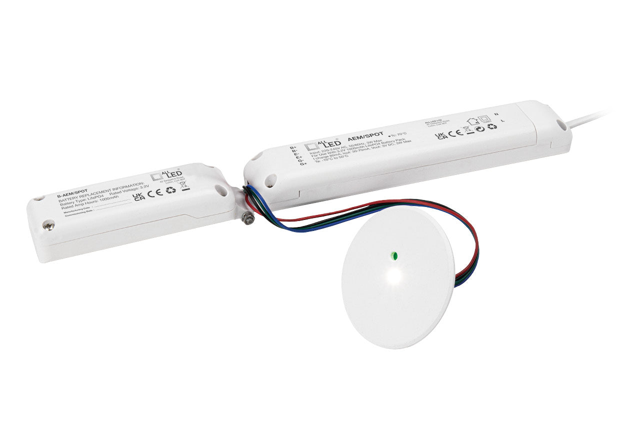 Em-Spot 1.2W LED Non-Maintained Emergency Downlight