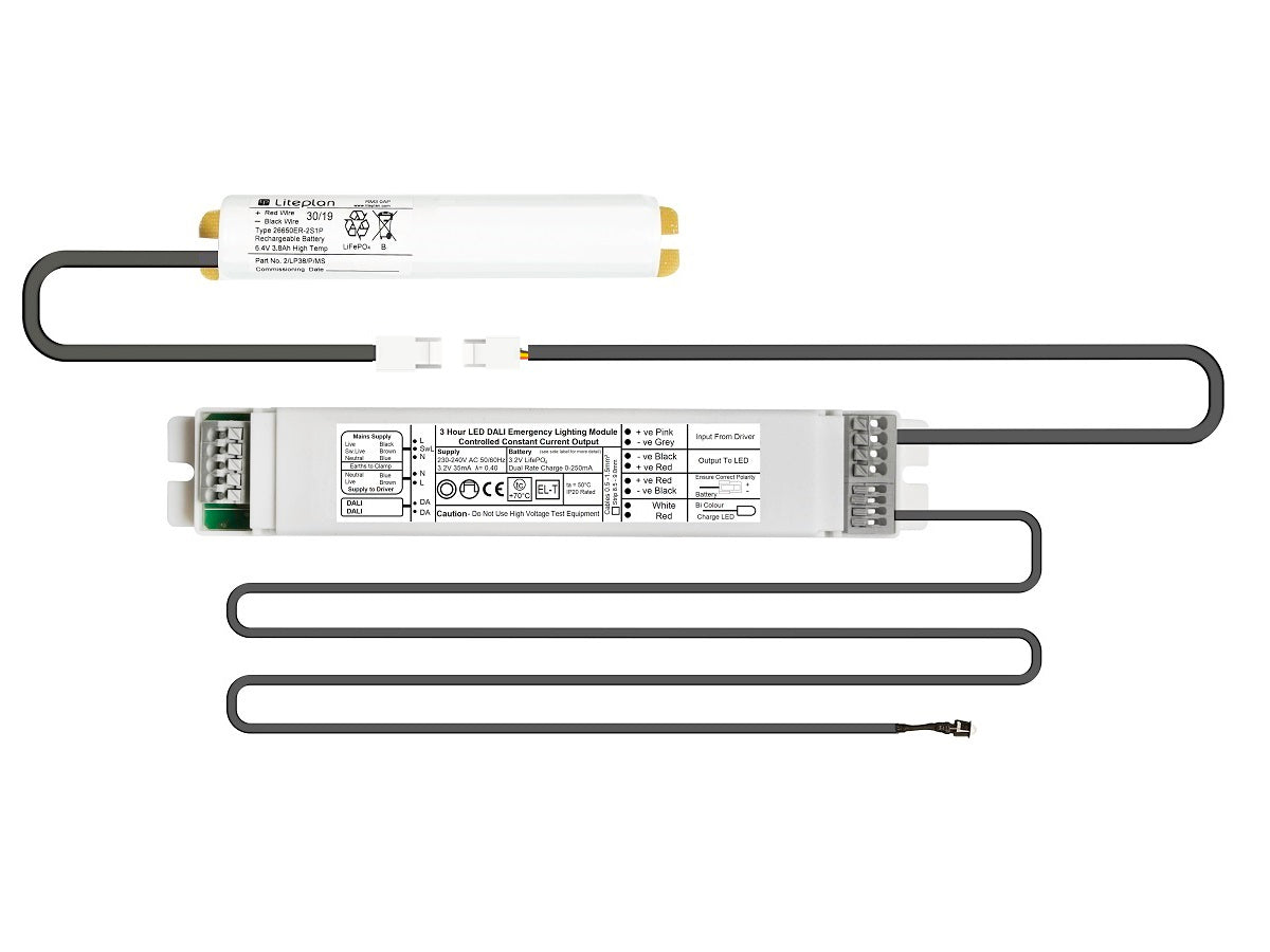Liteplan D2N/2-K DALI-2 High Output Emergency Conversion Kit 10-55V 3 Hour