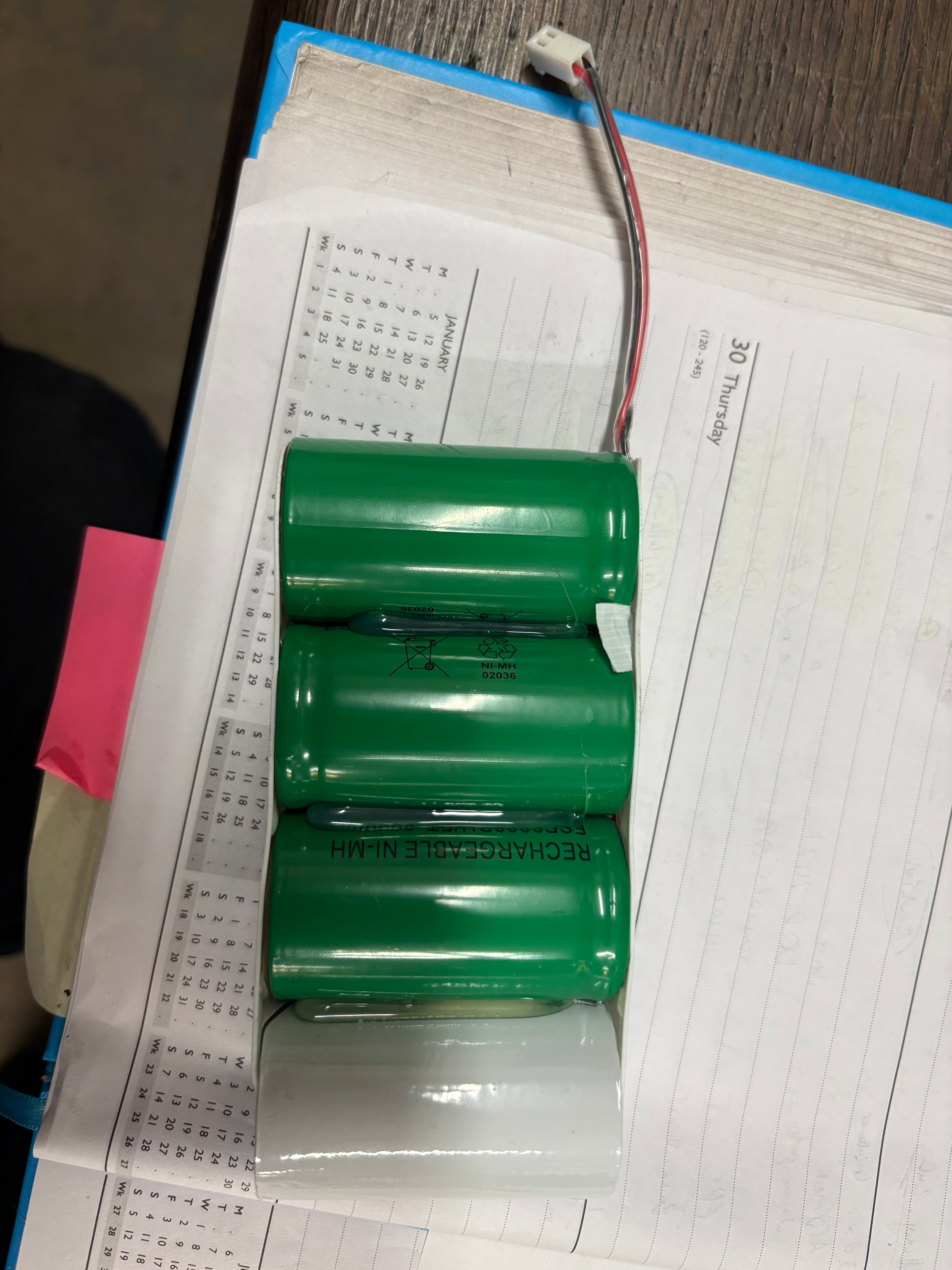 3/9000DH-A-Dummy-C003F 3.6v 9000Ma 4 Cell Side By Side Ni-MH