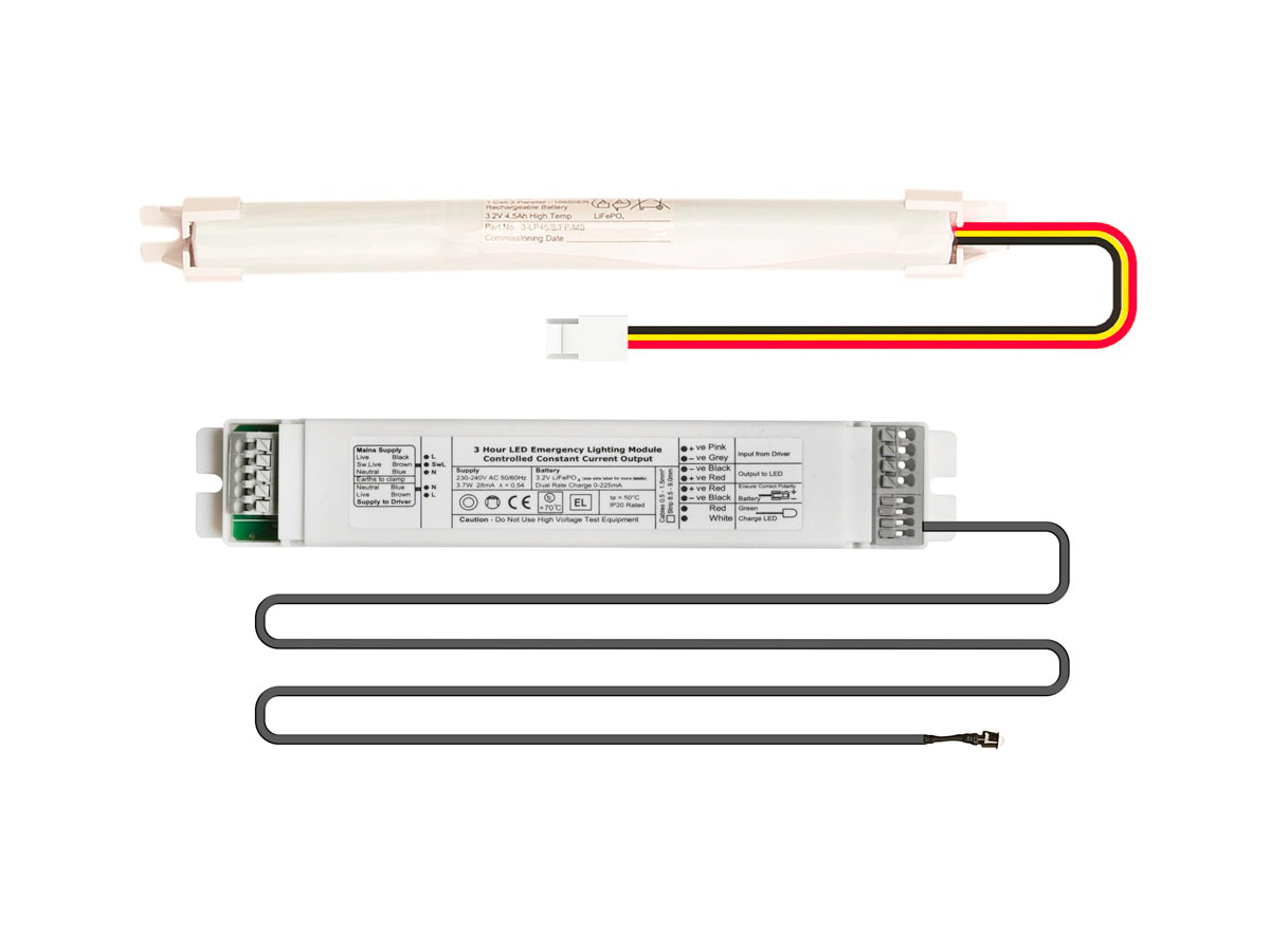 NLP/1S/80-Kit  6-80V 2.6W Emergency  , Complete with Lifepo4 batteries