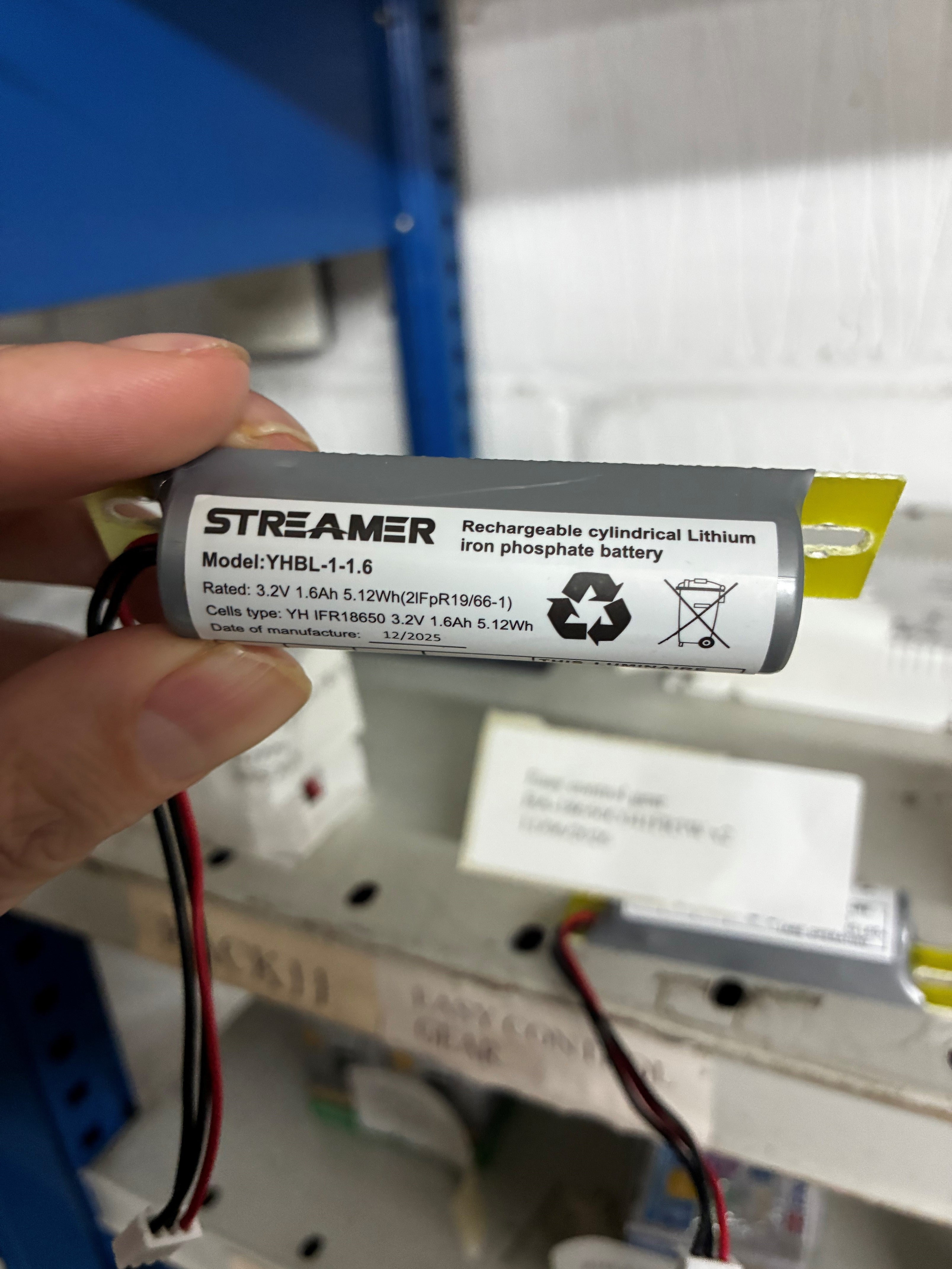 Streamer YHBL-1-1.6 3.2V 1.6Ah  4.8Wh